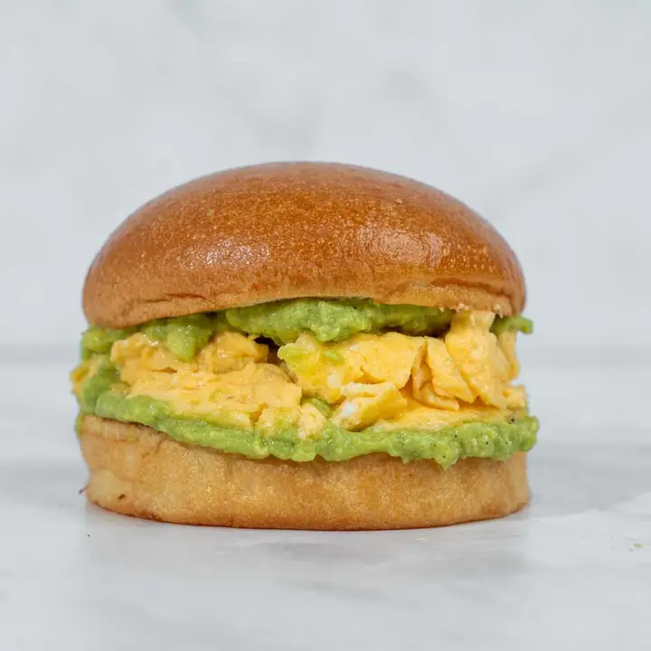 Egg and avocado brioche