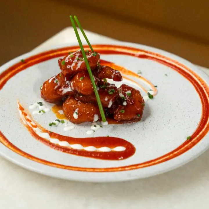 Maple glazed shrimp