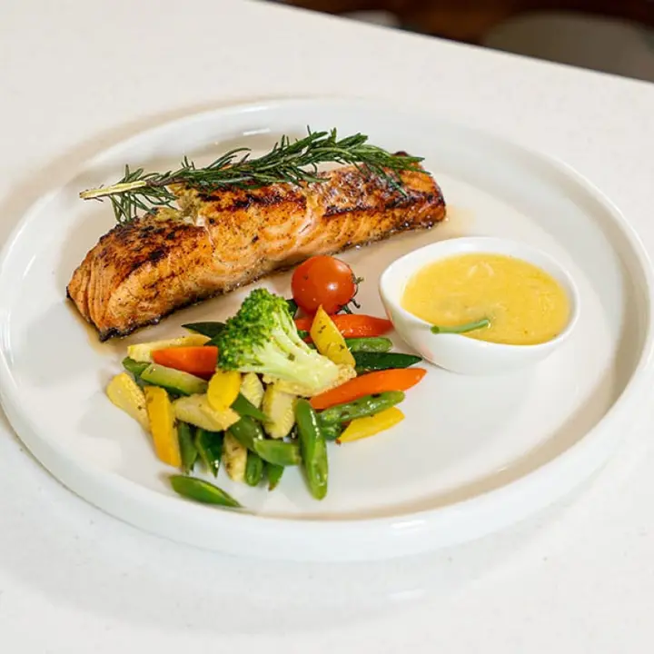 Grilled salmon