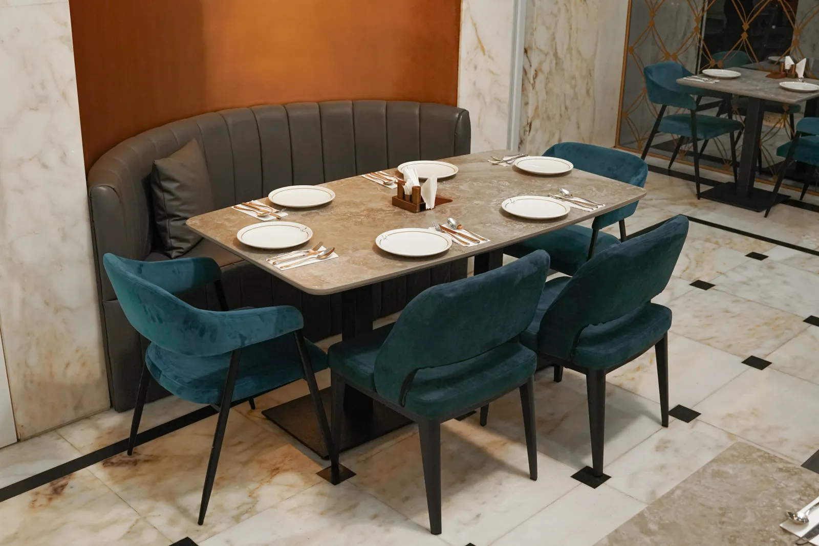 A booth at Feryal