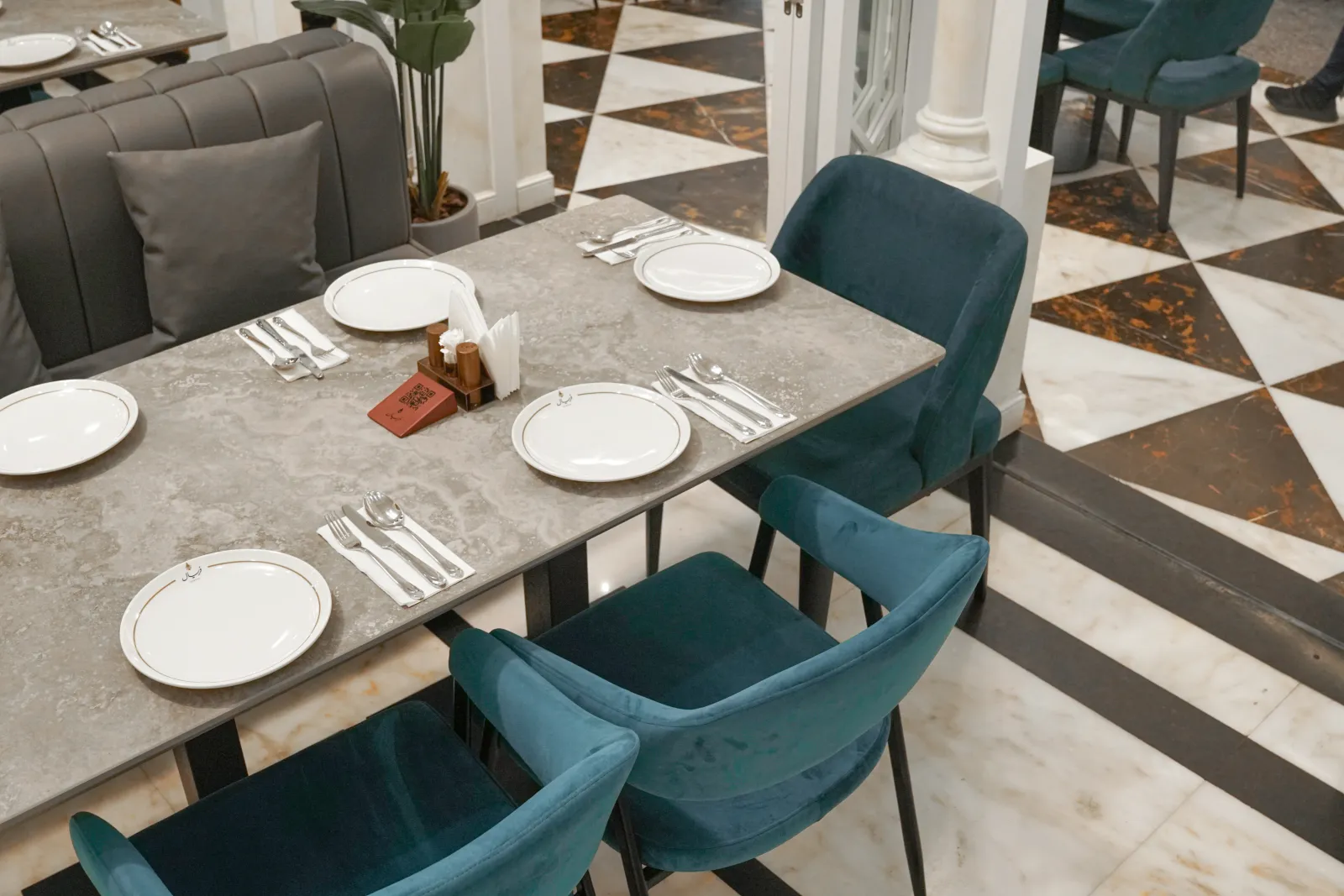 A table set at Feryal