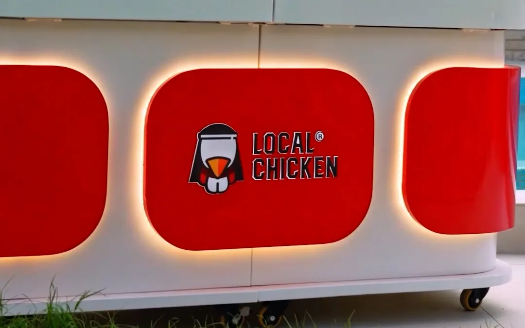 The Local Chicken catering cart